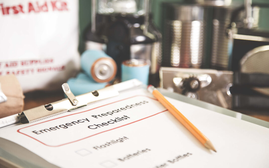 a clipboard with a pencil on it - Pre-Disaster Planning